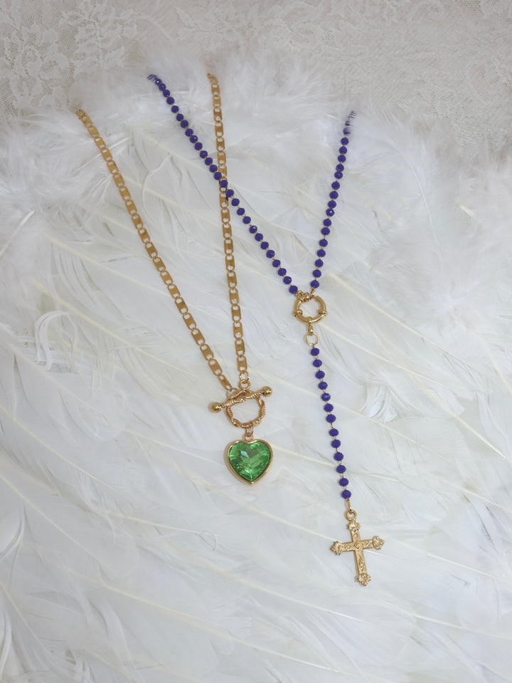Azure Rosary Necklace